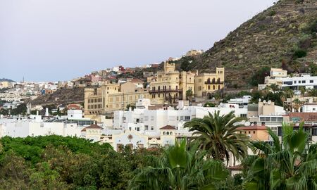 Scenic cityscape of Santa Cruz de Tenerife in summer season, Canary Islands, Spainの写真素材