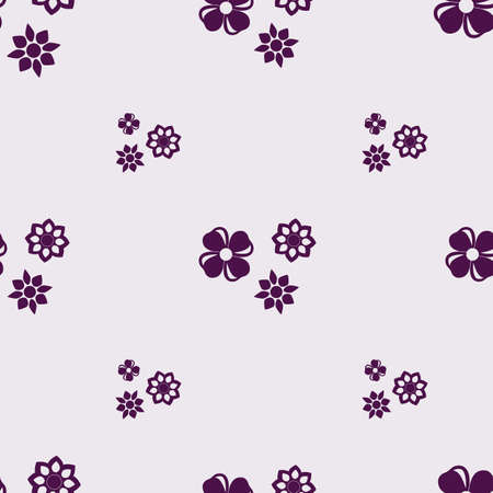 pattern with flowers on a pink backgroundのイラスト素材