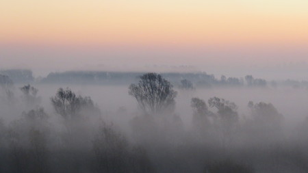 fog morningの写真素材