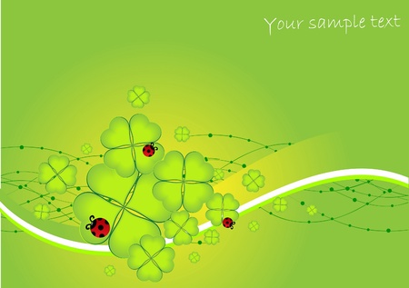 abstract st Patrick day cardのイラスト素材