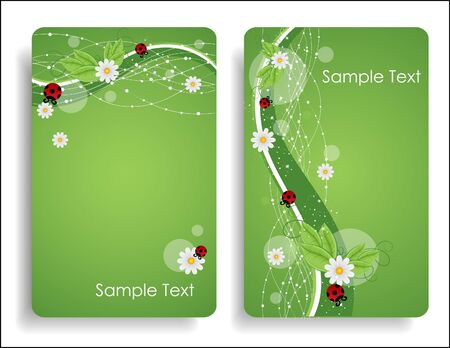 floral cards templatesのイラスト素材