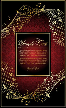 music vintage  backgroundのイラスト素材