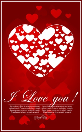 valentine's day greeting cardのイラスト素材