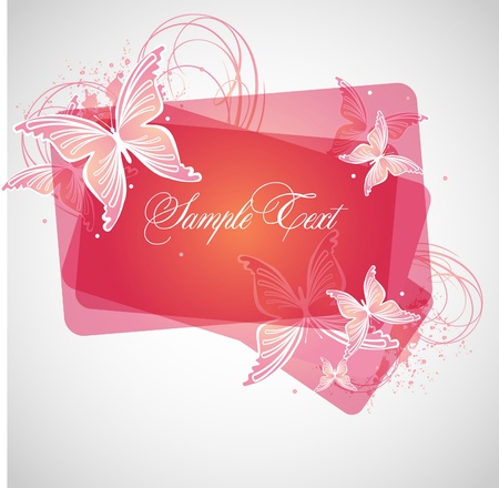 background  with  butterflyのイラスト素材