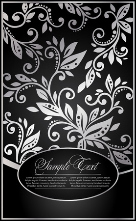 background with the floral patternのイラスト素材