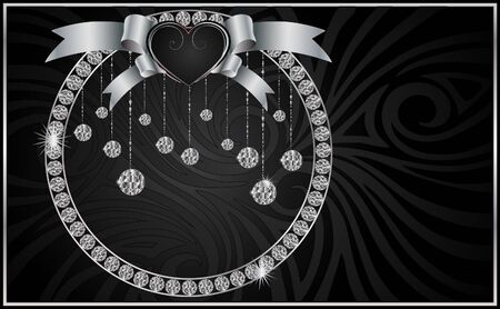 Valentine background with the Diamondsのイラスト素材