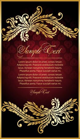 Vector art floral frameのイラスト素材