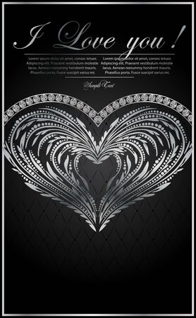 vector background on Valentine's Dayのイラスト素材