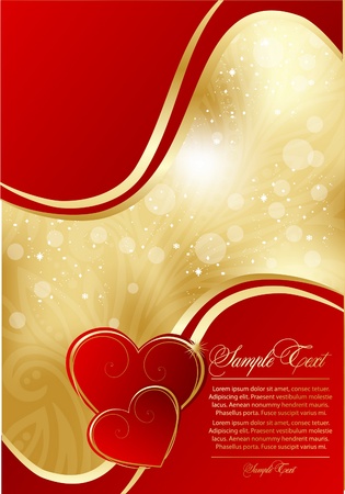 abstract gold greeting card for designのイラスト素材
