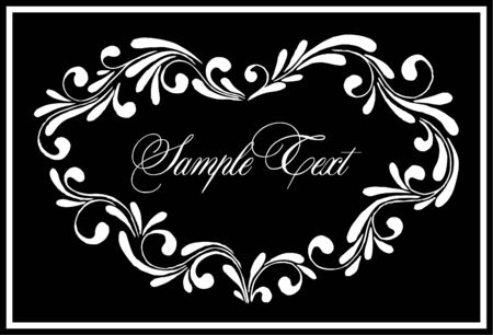 decorative heartのイラスト素材