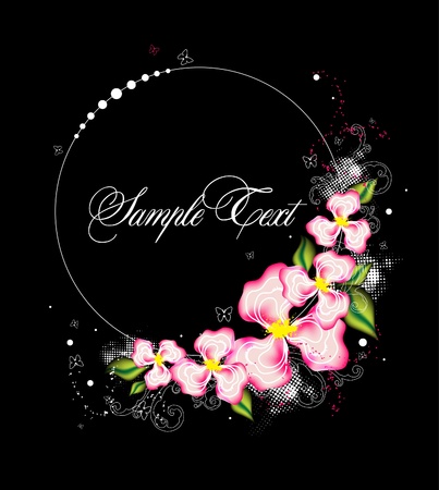 Spring beauty flowersのイラスト素材