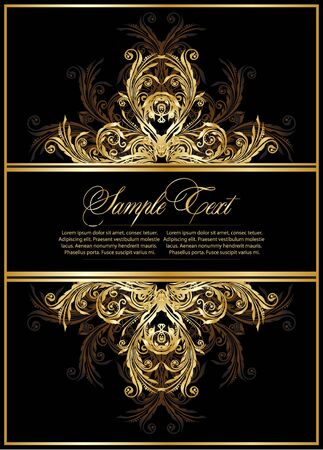  elegance  antique cardのイラスト素材