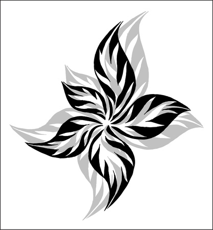 abstract vector  flowerのイラスト素材