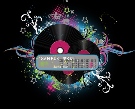 blue abstract disco backgroundのイラスト素材