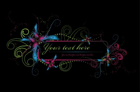 Floral design elementsのイラスト素材