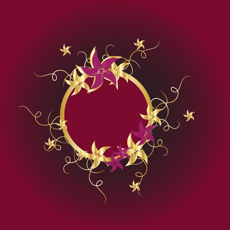 Flower frameのイラスト素材