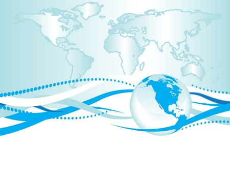 background with the blue globeのイラスト素材