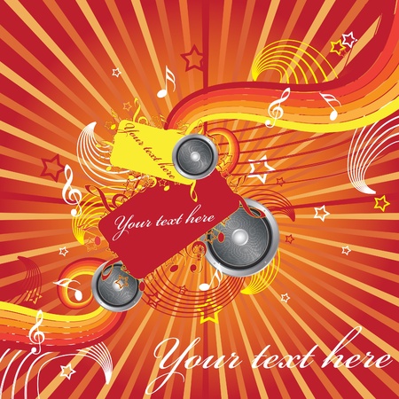 Illustration on a musical themeのイラスト素材