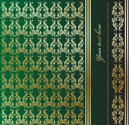 Ornate golden backgroundのイラスト素材