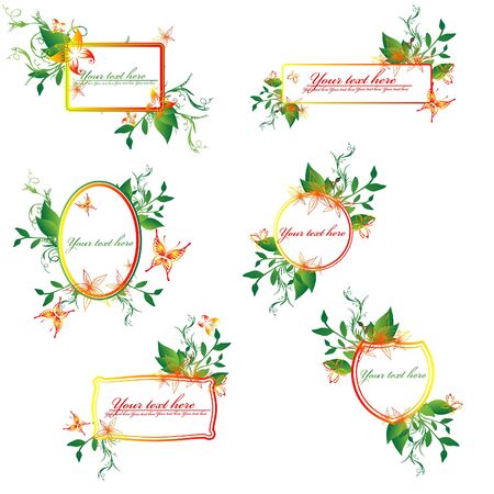 Set of colorful bannerのイラスト素材