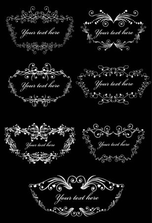 Set scroll frames. Elements can be ungrouped for easy editing.

のイラスト素材