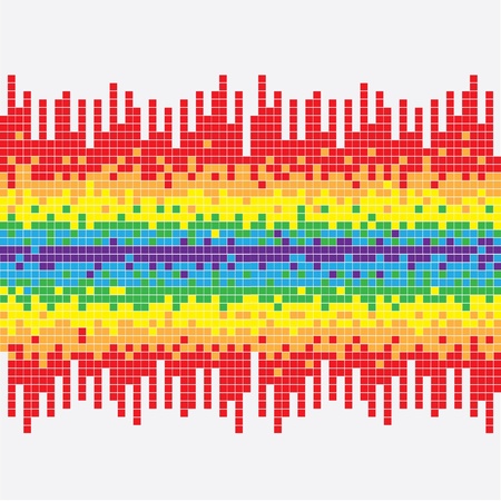 White background with a colour tileのイラスト素材