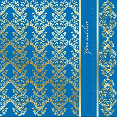  Retro floral background のイラスト素材