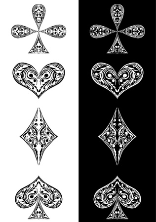  card symbols のイラスト素材