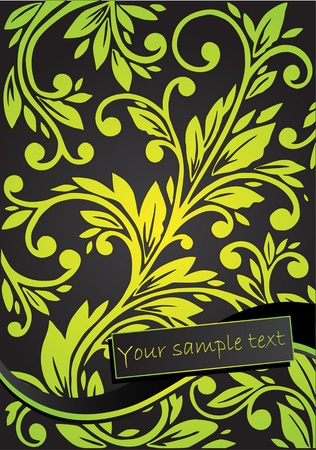 abstract flora backgroundのイラスト素材