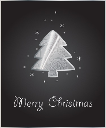 background with abstract stylized xmas treeのイラスト素材