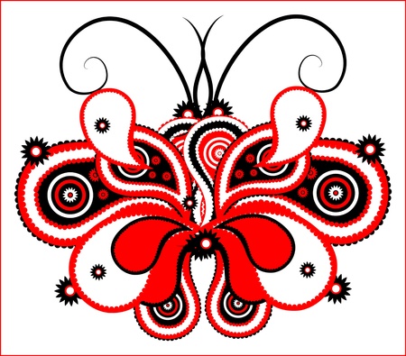 elegance butterflyのイラスト素材