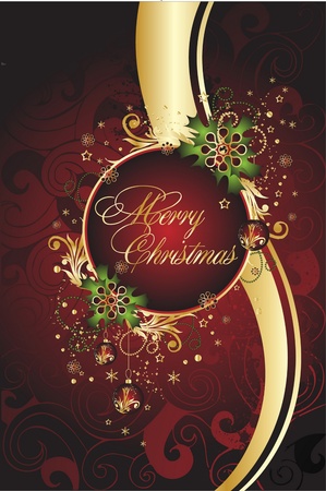 stylized xmas backgroundのイラスト素材