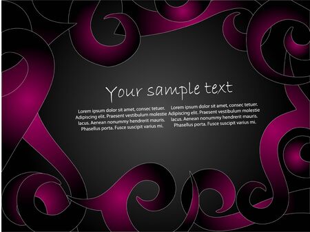 violet frameのイラスト素材