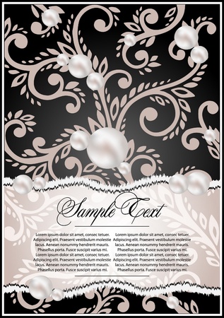 background with floral  patternのイラスト素材