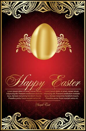 background with Golden eggsのイラスト素材