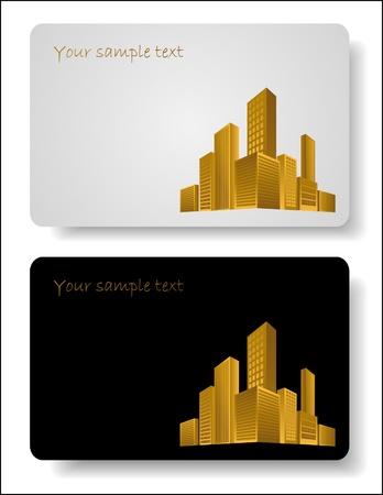 abstract corporate city buildingsのイラスト素材