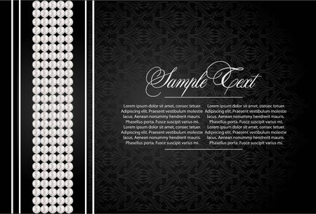 vintage floral black illustrationのイラスト素材