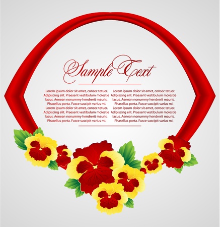 abstract background with ribbonのイラスト素材