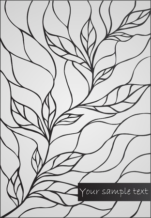 abstract floral  illustrationのイラスト素材