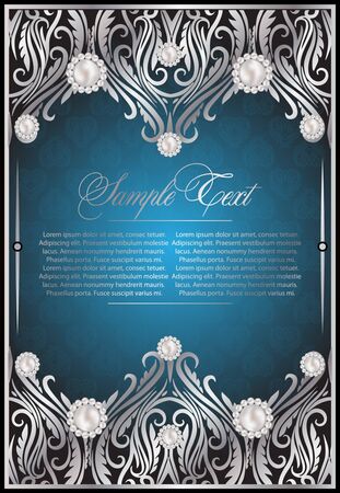 elegance floral backgroundのイラスト素材