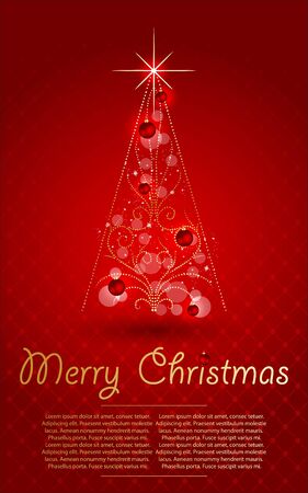 Elegant Christmas red Background.のイラスト素材