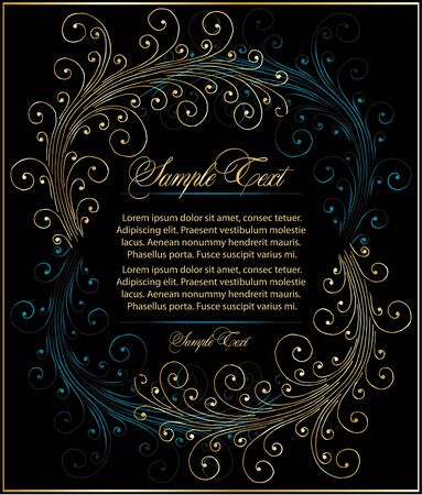  elegance flourish illustrationのイラスト素材