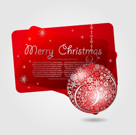 background with xmas ballのイラスト素材