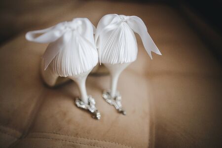 White shoes of the brideの写真素材