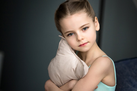 portrait of a little ballerinaの写真素材