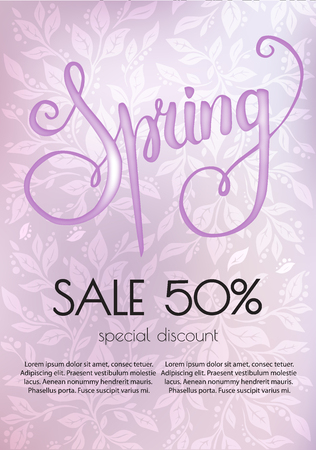 Spring Sale Bannerのイラスト素材