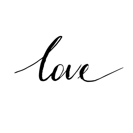 Love handwritten text vectorのイラスト素材