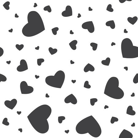 Seamless pattern with heart. Seamless pattern with stars for web, print, wallpaper, fashion fabric, textile design, background.のイラスト素材