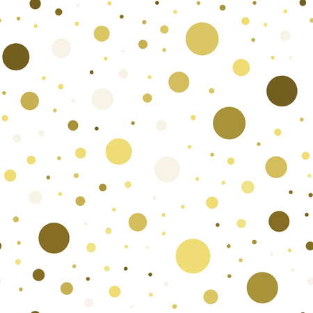 Seamless pattern with chaotic circles. Vector repeating textureのイラスト素材
