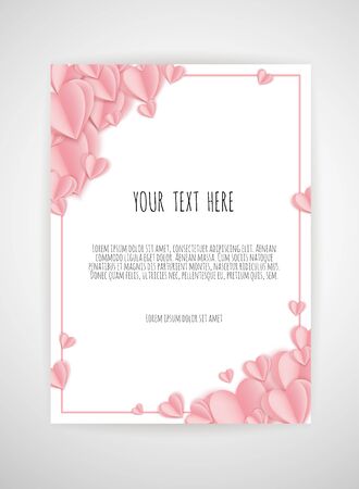 Valentine s day background with hearts. Valentine s day background with hearts.のイラスト素材
